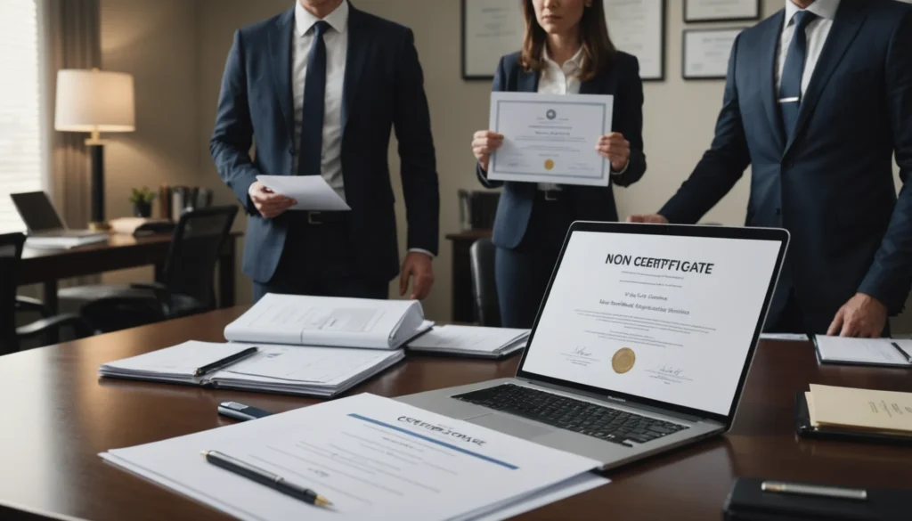 certificat de non gage