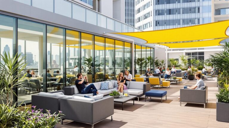 comment aménager une terrasse exposée au vent