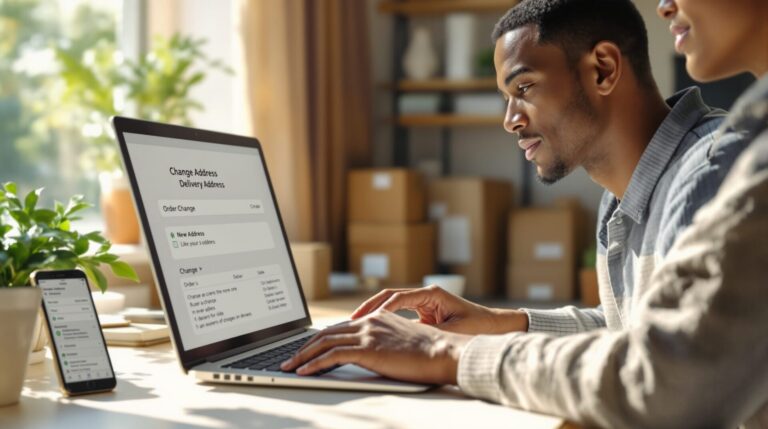comment changer l'adresse de livraison d'une commande