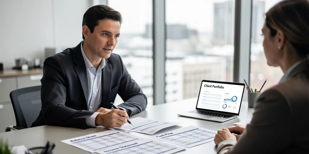 que regarde un banquier dans un bilan